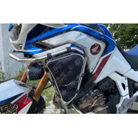 Bags for Honda Africa Twin 1100 Adventure Sports equipped original/OEM crash bars - WHITE edging